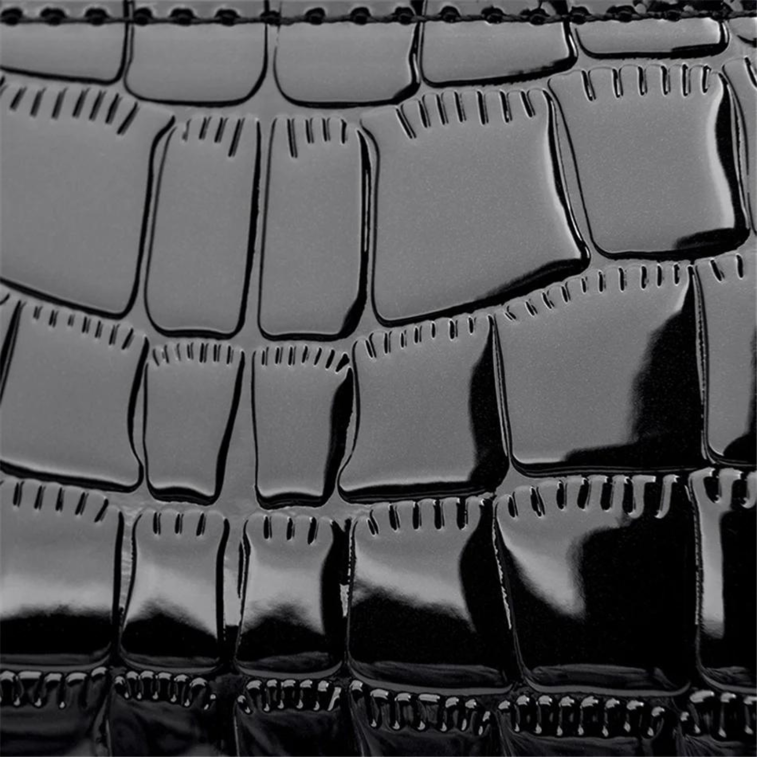 Vintage Luxe Handtasche mit Krokoprägung