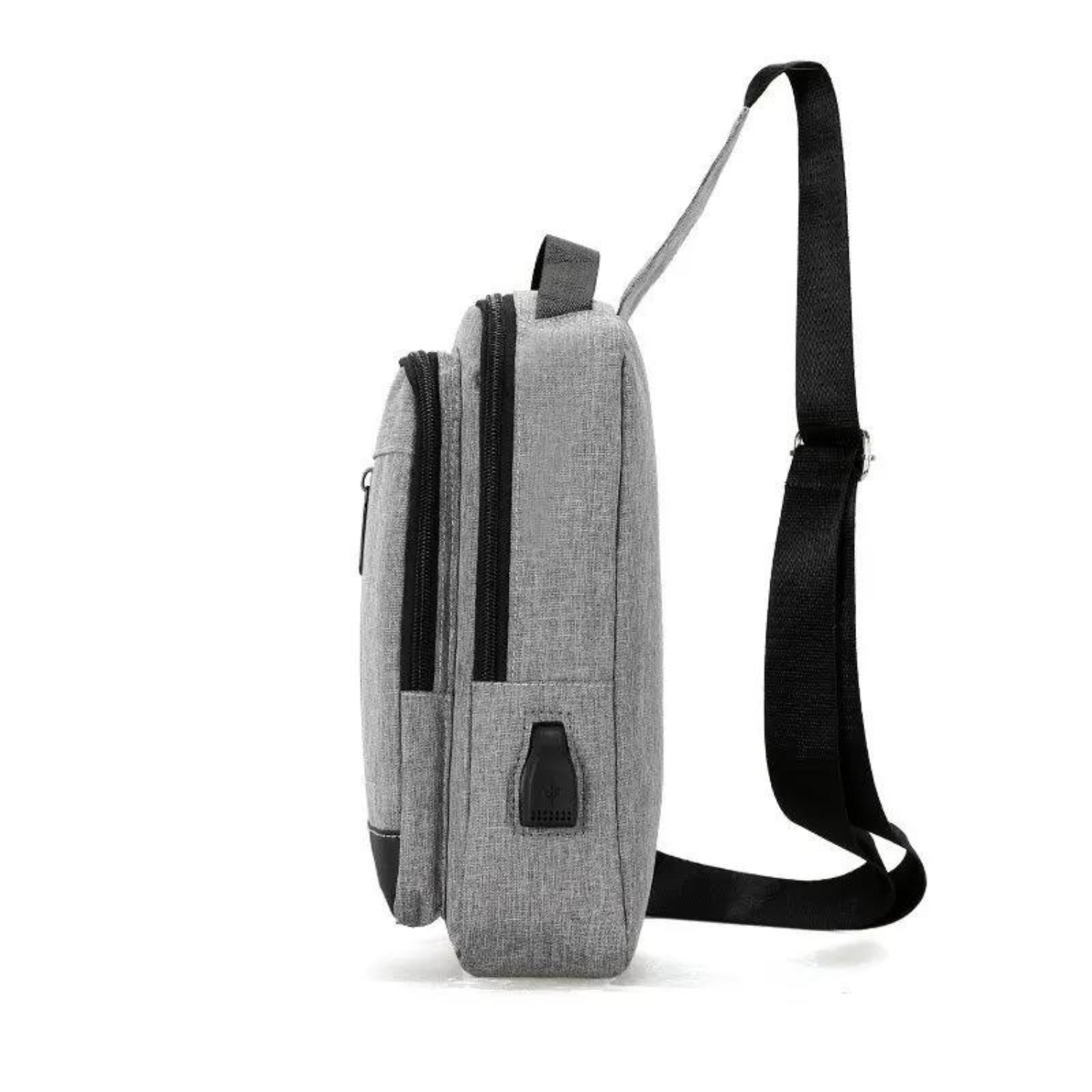 Elegante urbane Brusttasche mit USB-Ladeanschluss