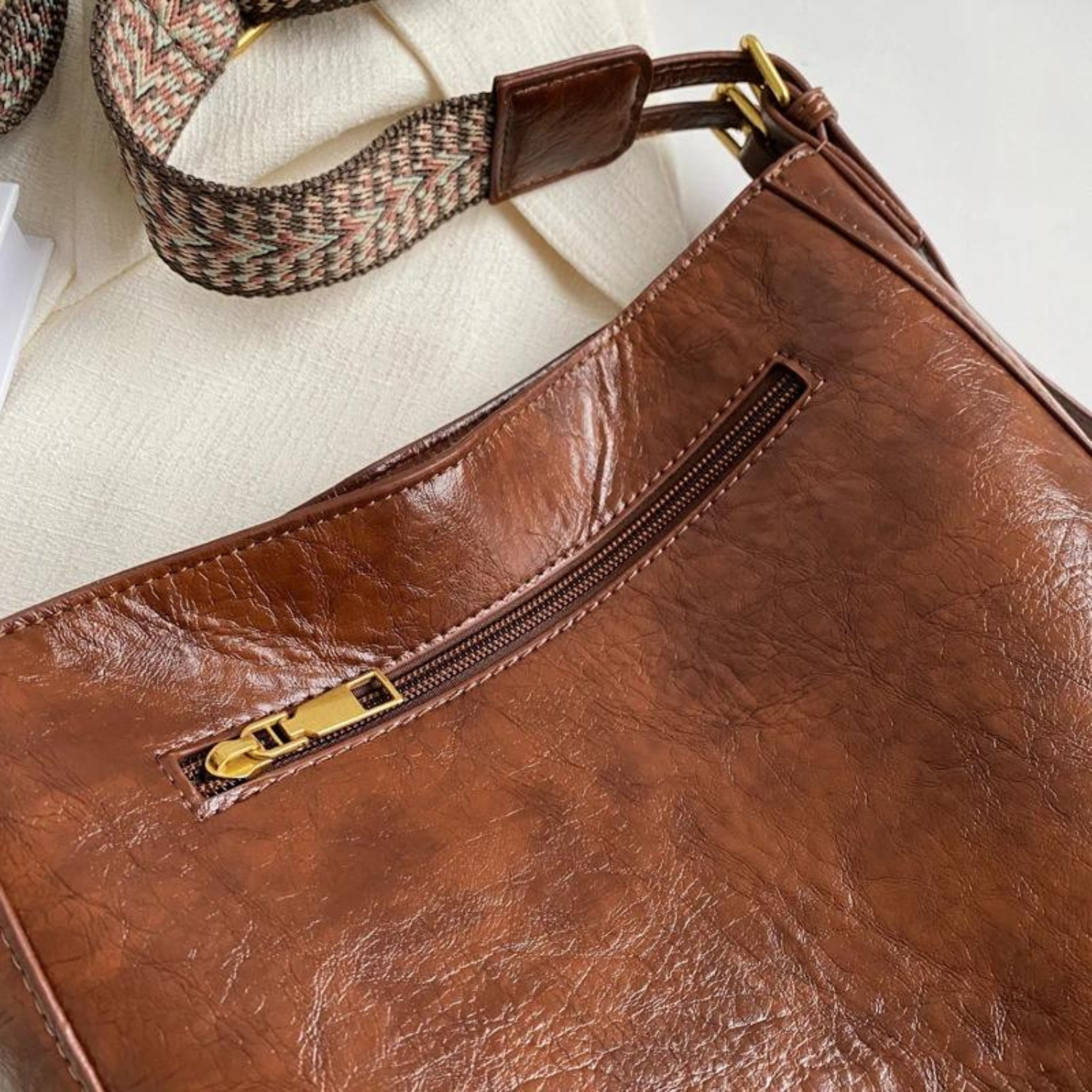 Bohemian Textured Large Capacity Tote Bag