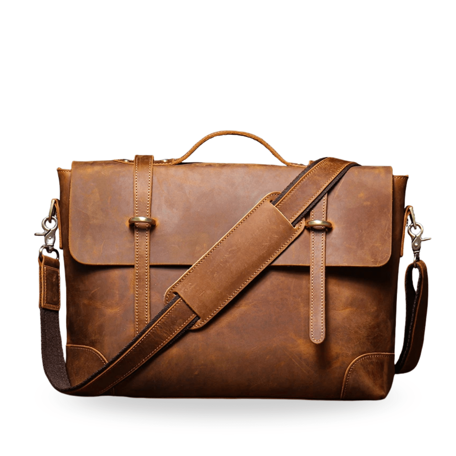 Dalton Leather Messenger – Vintage Business Briefcase