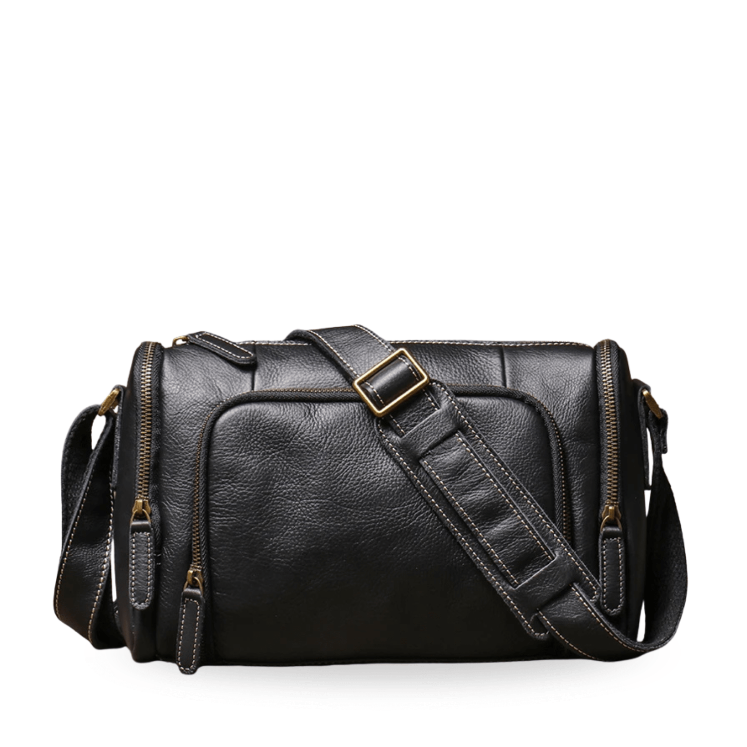 Carver Leather Messenger Bag – Vintage Crossbody Satchel