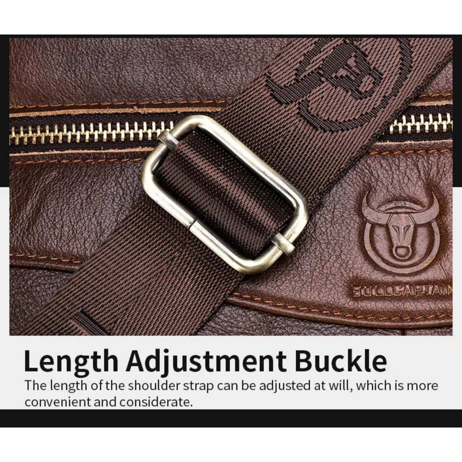 Bullcaptain Executive-Aktentasche aus echtem Leder