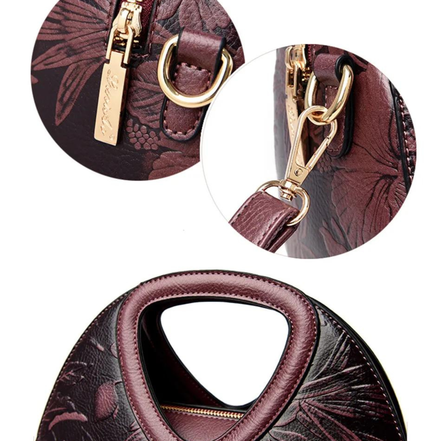 Vanderwah Handtasche: Geprägtes Design mit geräumigem Luxus