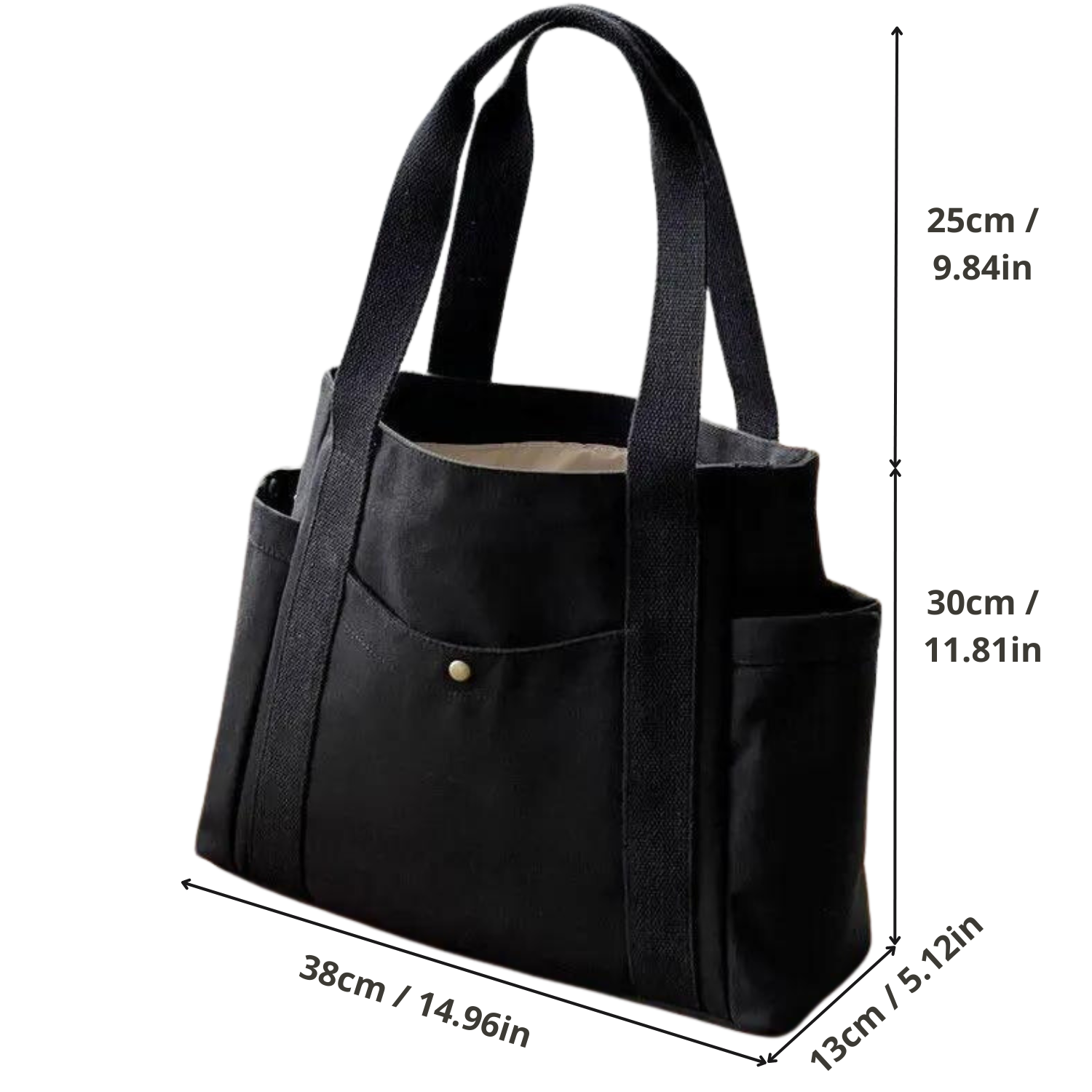 Minimalist Canvas Work Tote