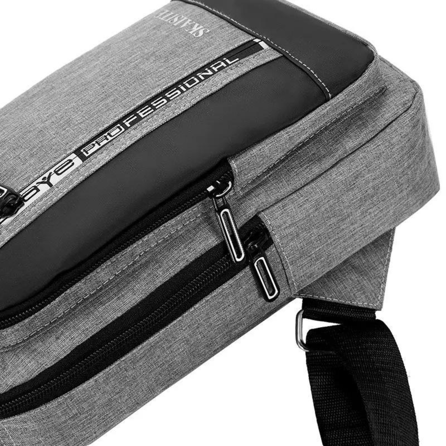 Elegante urbane Brusttasche mit USB-Ladeanschluss