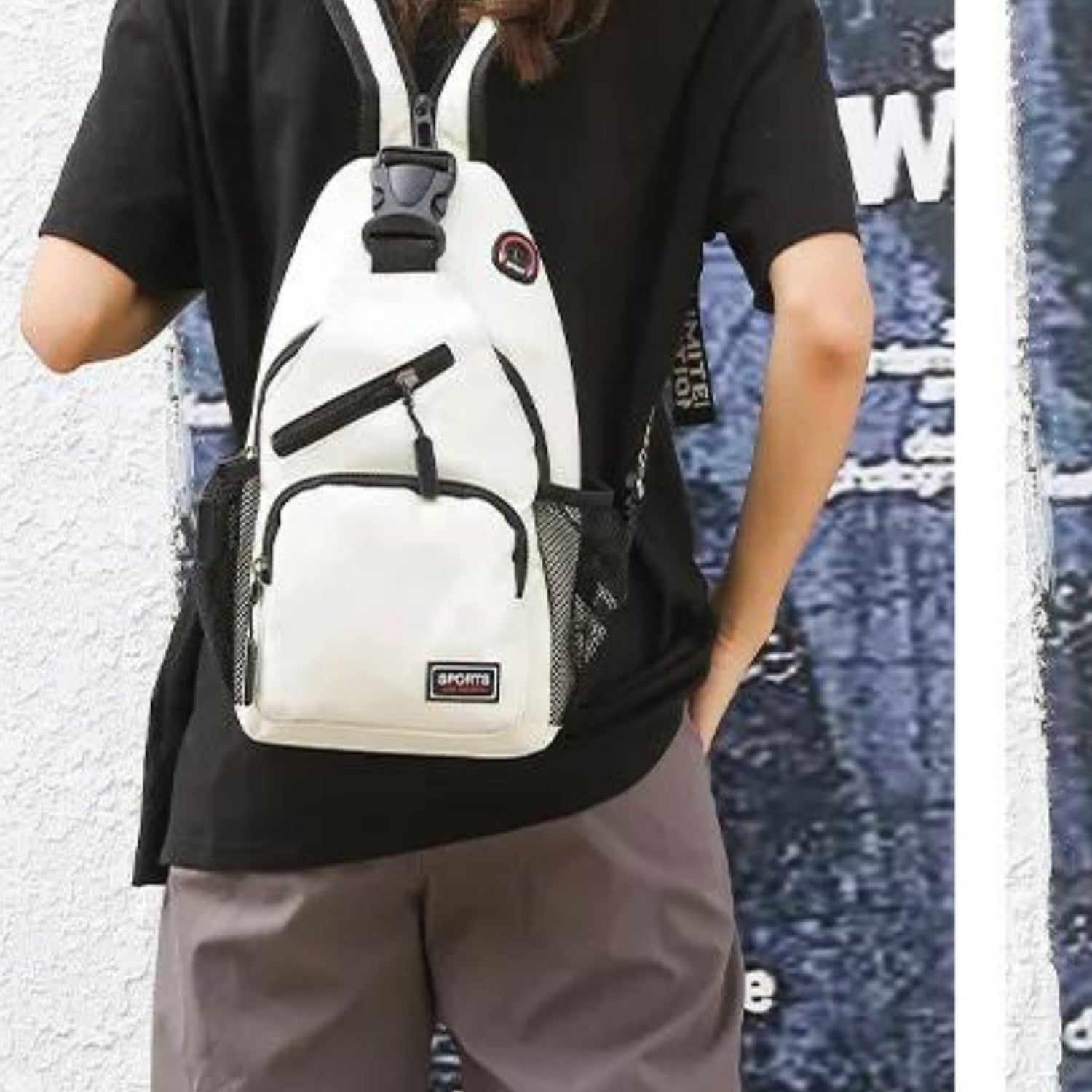 Sportliche Crossbody-Slingtasche in leuchtendem Gelb