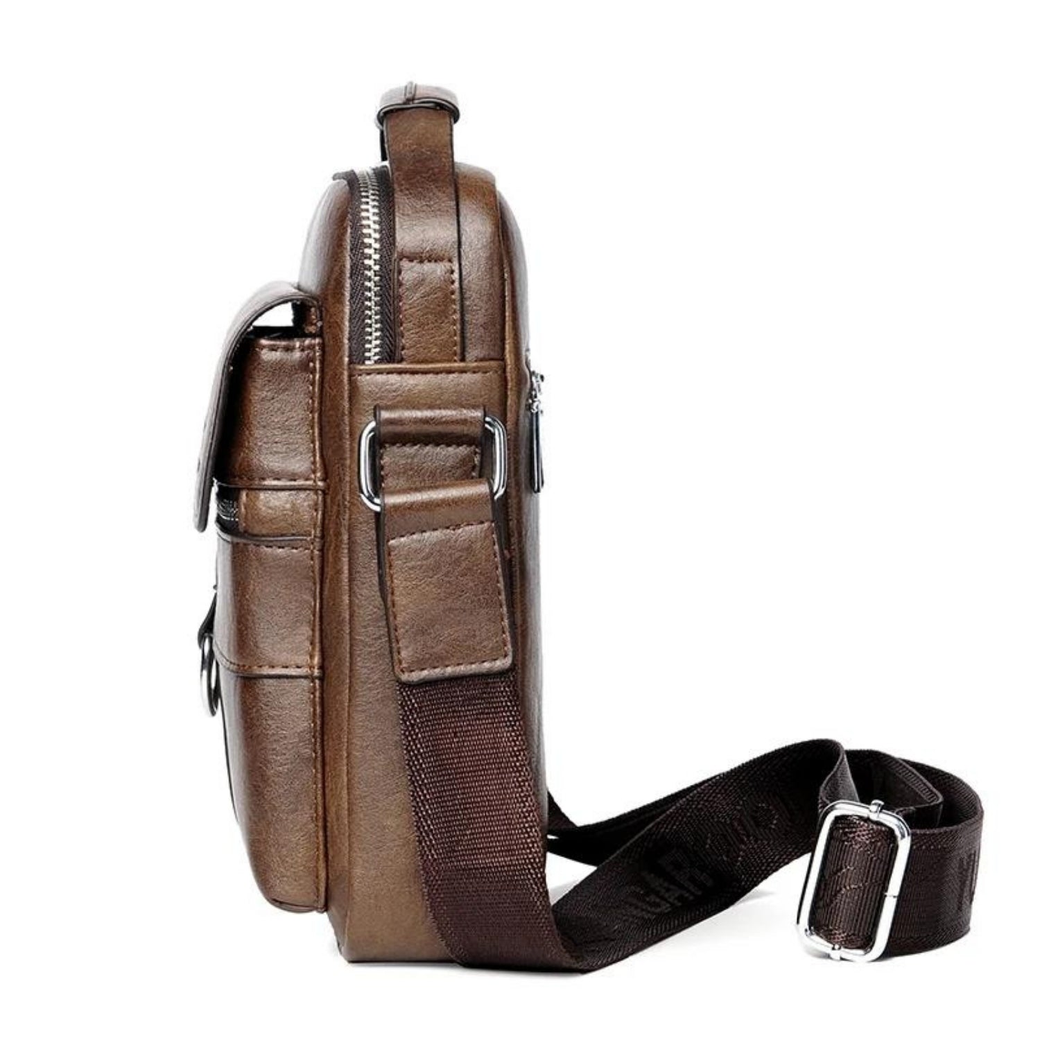 Vintage Leder Sling Bag für Herren – Vielseitige Crossbody Messenger