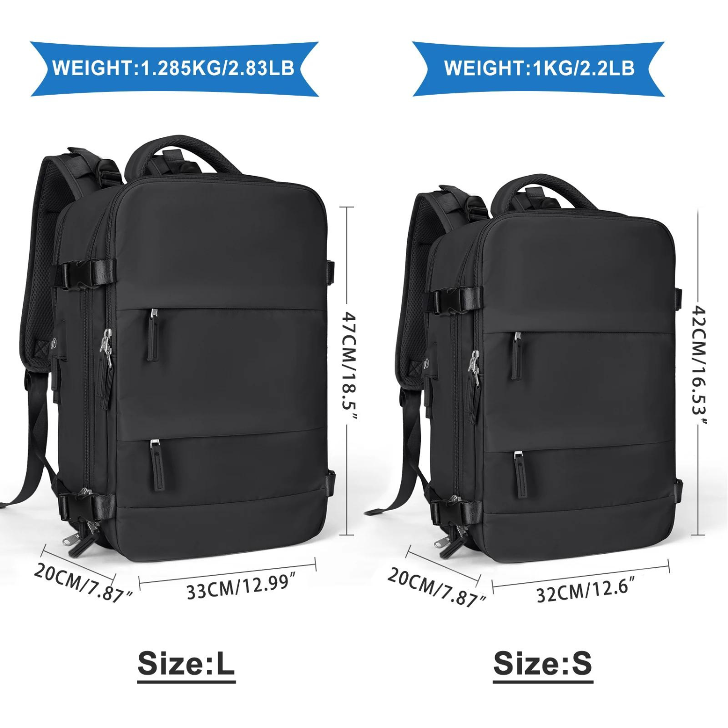 Von Fluggesellschaften zugelassener Wanderrucksack – Wasserdichter Laptop-Reiserucksack