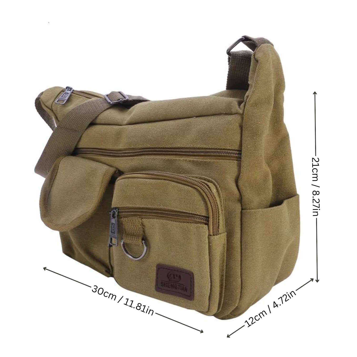 Robuste Vintage Canvas Messenger Bag