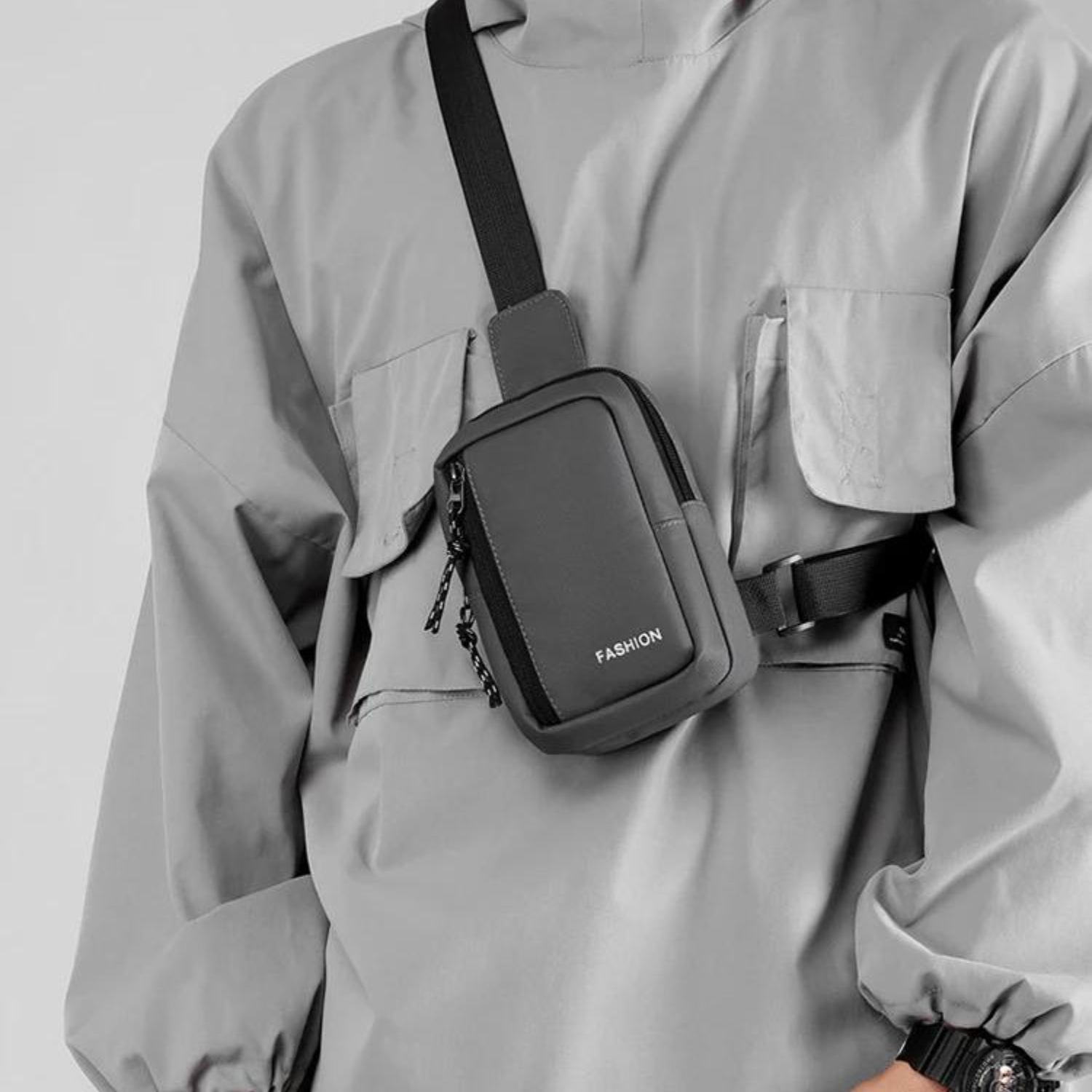 Kompakte Urban Crossbody Oxford-Tasche für Herren
