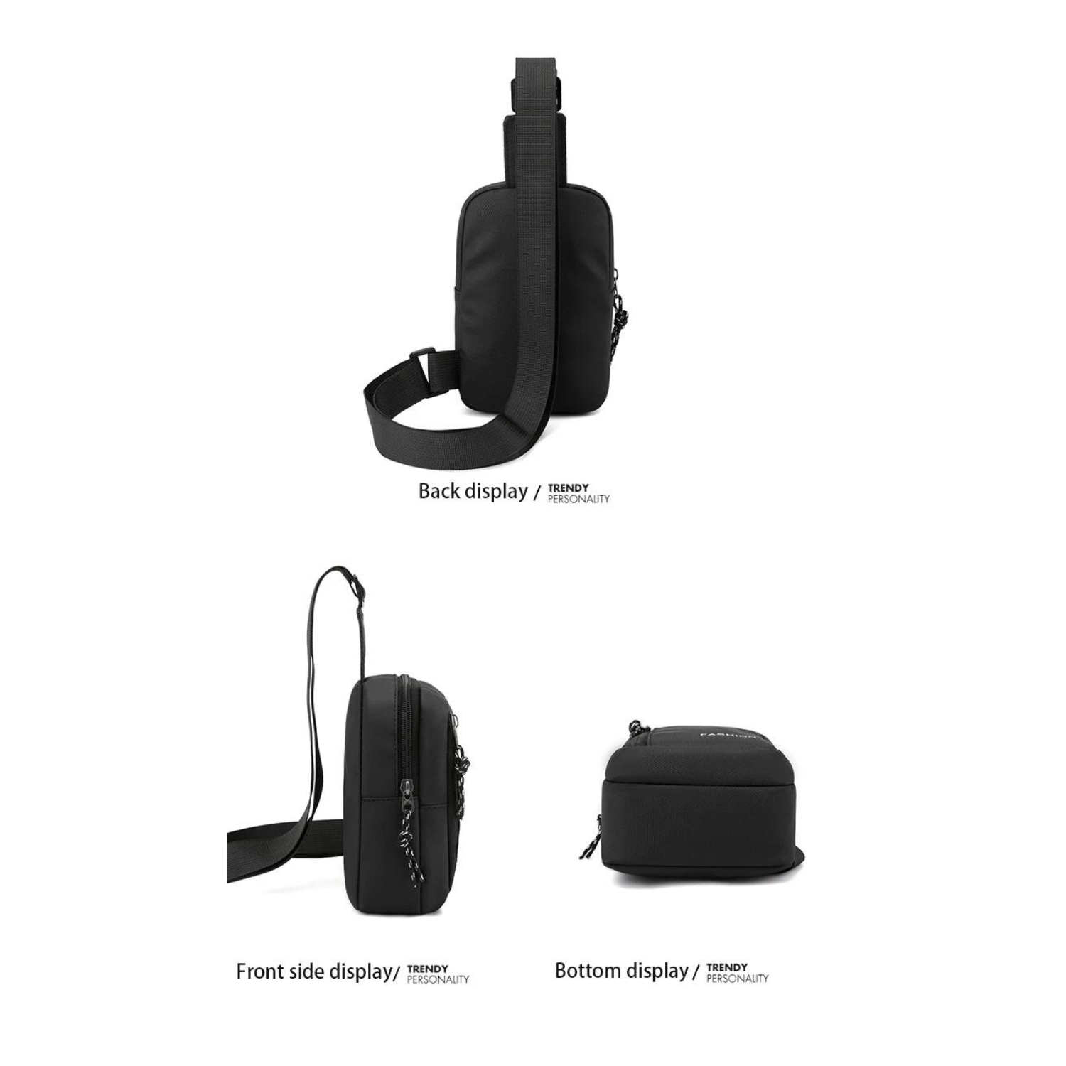 Kompakte Urban Crossbody Oxford-Tasche für Herren