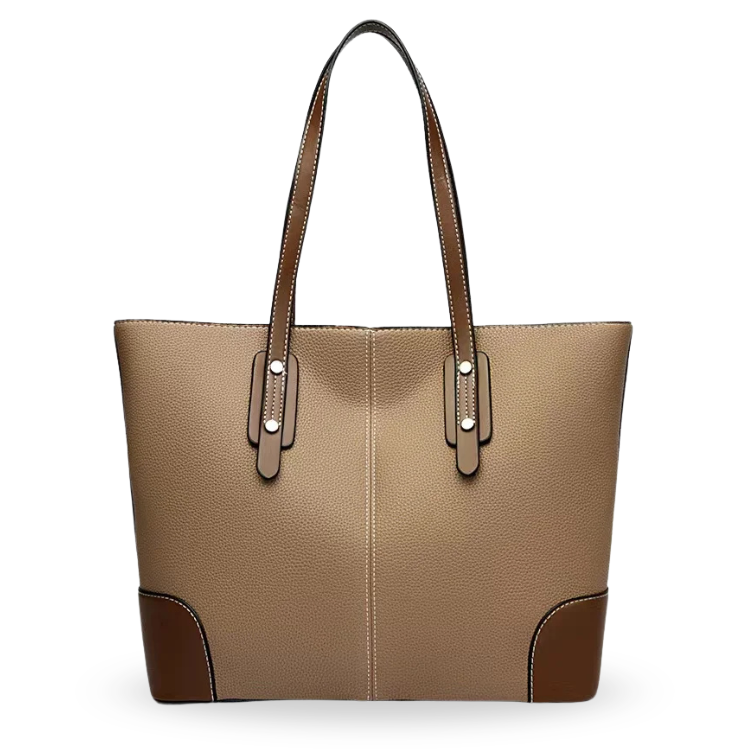 Genuine Leather Tote Bag – Large Capacity Shoulder Shopper