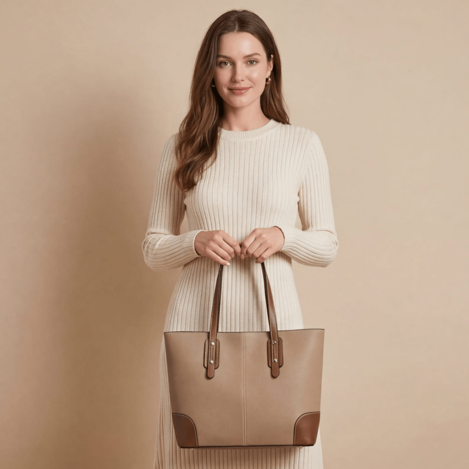 Layla Business Tote - Structured Leather Shopper