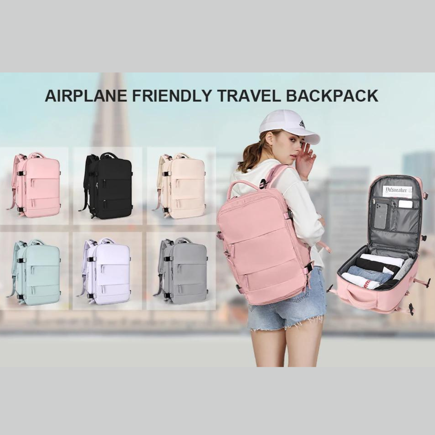 Jet-Setters umwandelbarer Handgepäck-Rucksack