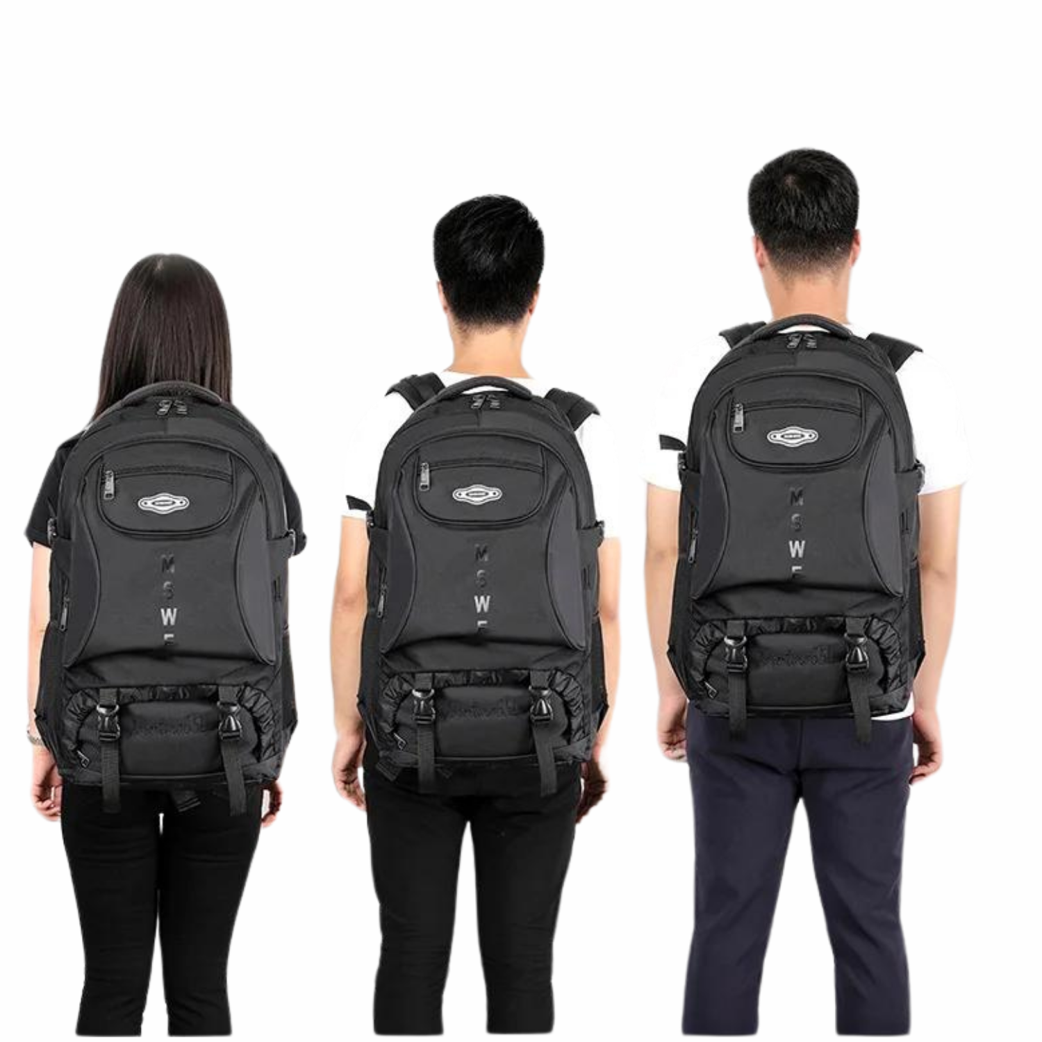 AdventureMax All-Terrain 65L Rucksack – Wasserdicht, Mehrere Taschen