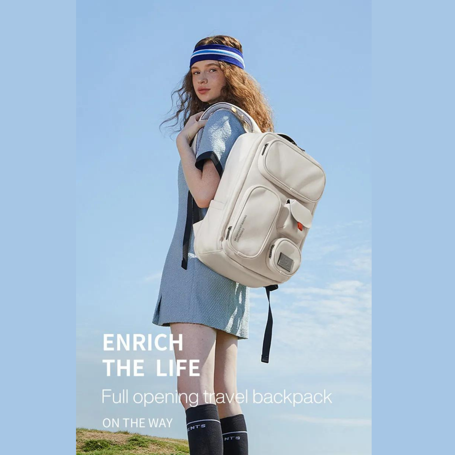 Reiserucksack mit mehreren Fächern – wasserdichte 18-Zoll-Laptoptasche