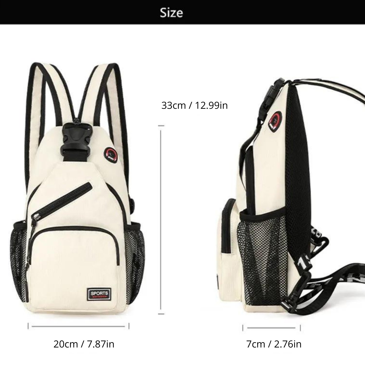Sportliche Crossbody-Slingtasche in leuchtendem Gelb