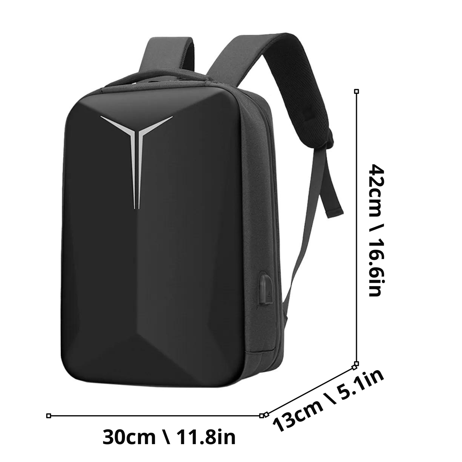 TechSavvy Commuter: 15,6-Zoll-Laptop-Rucksack mit USB-Ladeanschluss