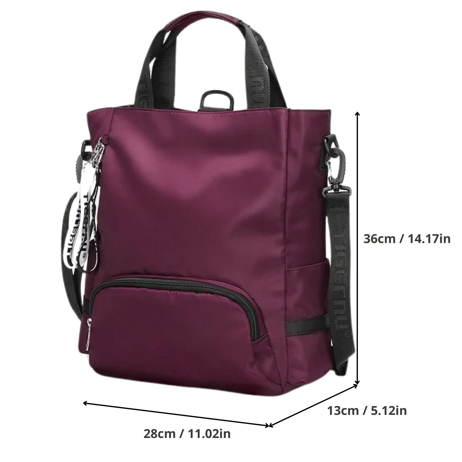 Multifunktionale, wandelbare Schultertasche