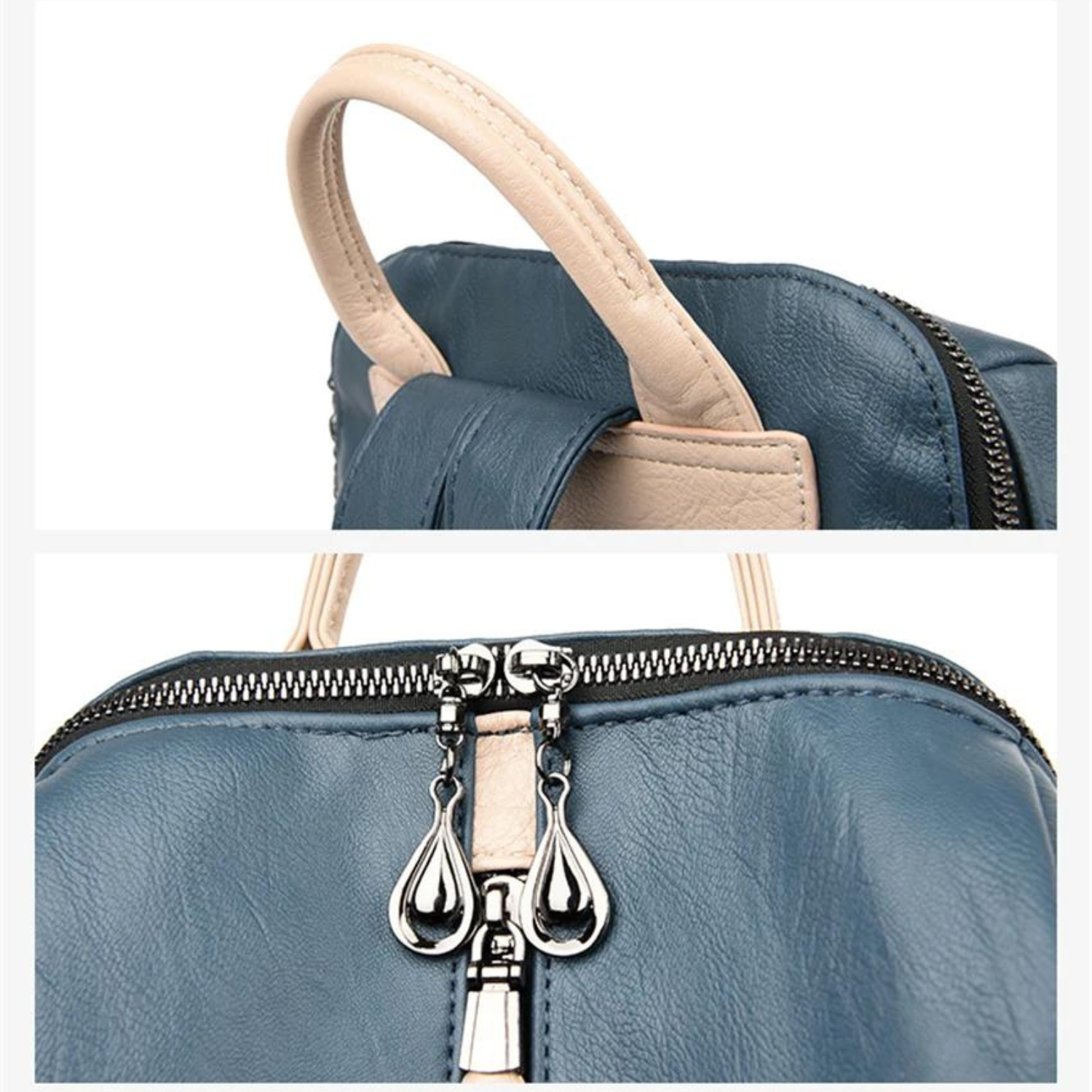 Stylischer zweifarbiger Rucksack