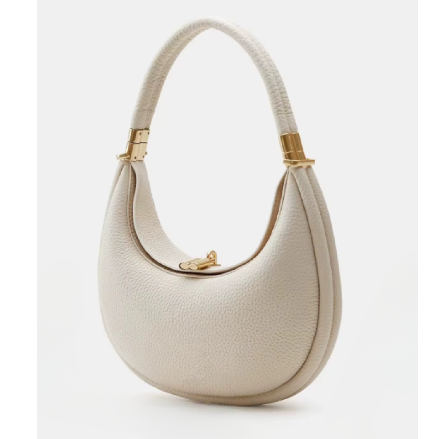 4-Way Crescent Leather Convertible Mini Hobo & Crossbody Handbag