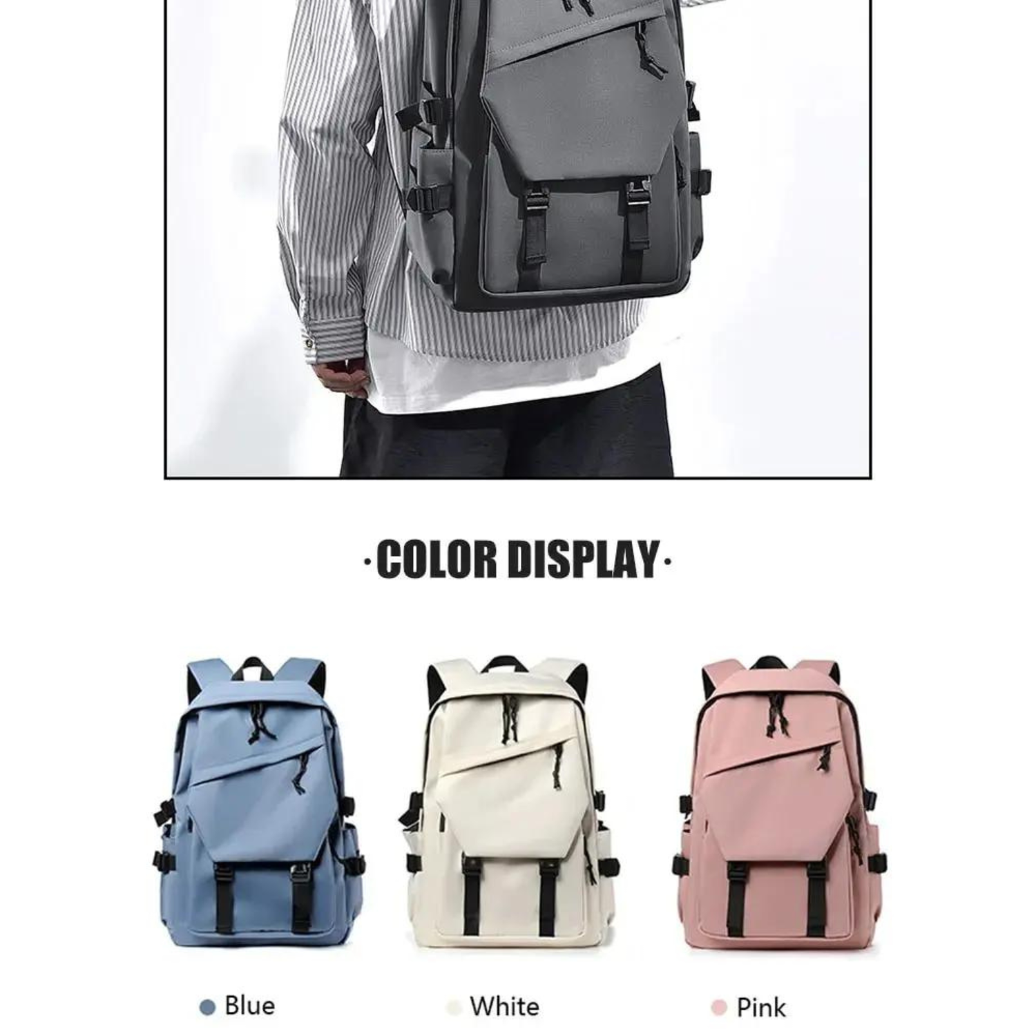 Schicker, wasserdichter 15-Zoll-Rucksack für den Alltag