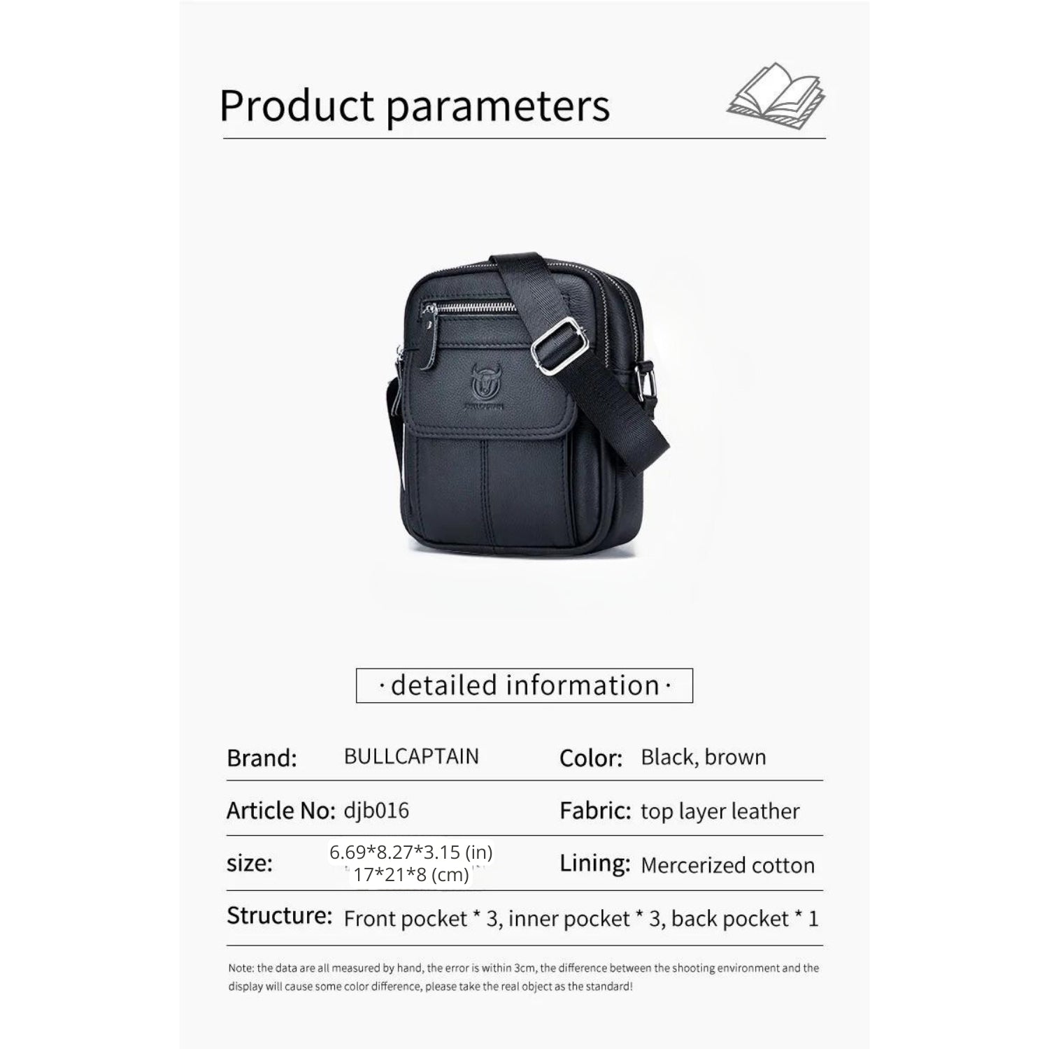 Rugged Brown Leather Utility Shoulder Bag