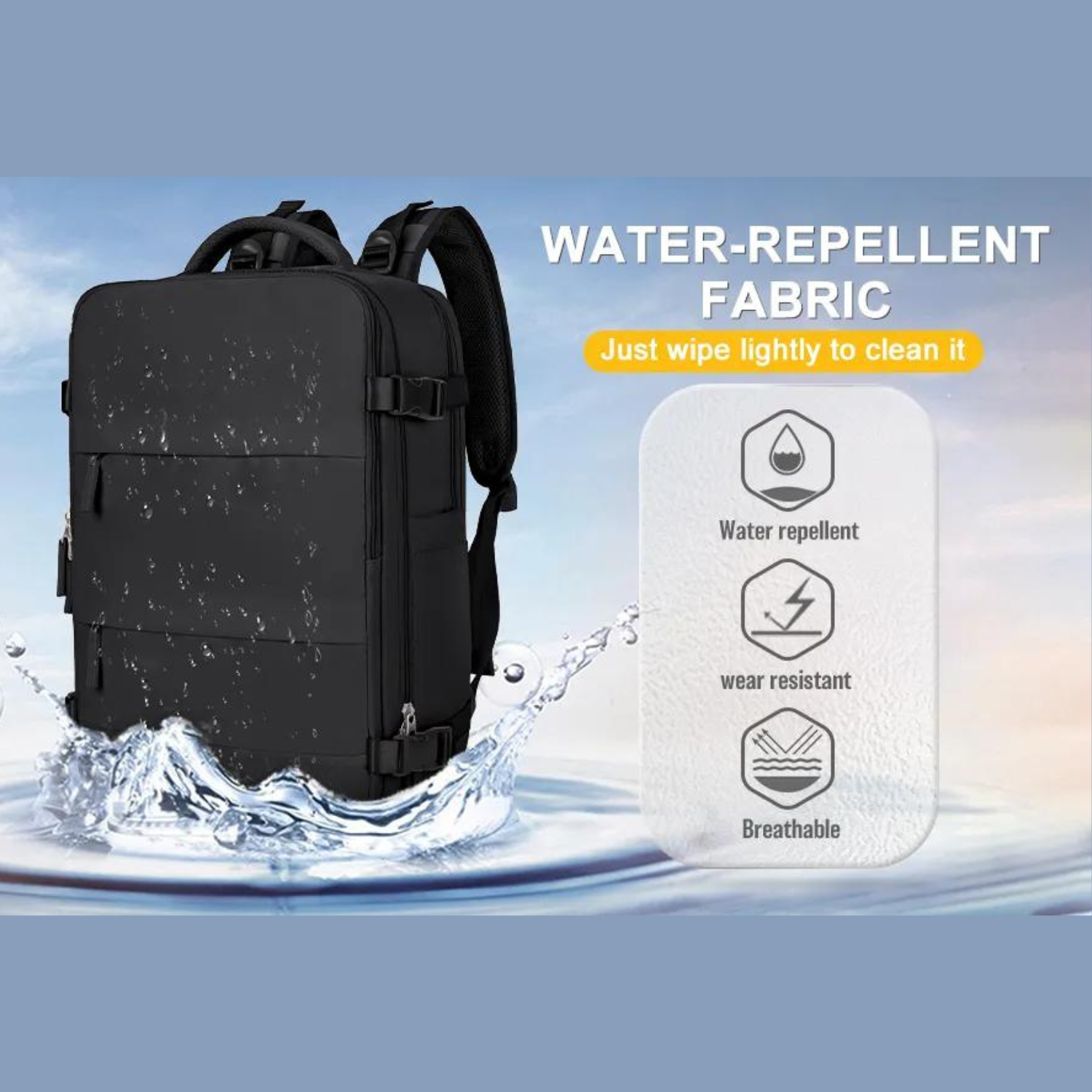 Von Fluggesellschaften zugelassener Wanderrucksack – Wasserdichter Laptop-Reiserucksack