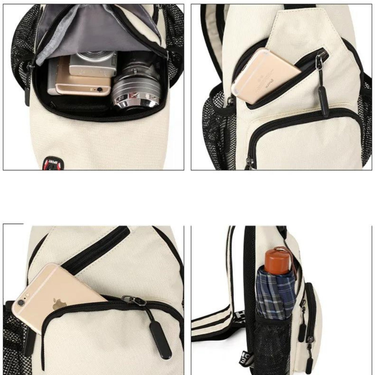 Sportliche Crossbody-Slingtasche in leuchtendem Gelb