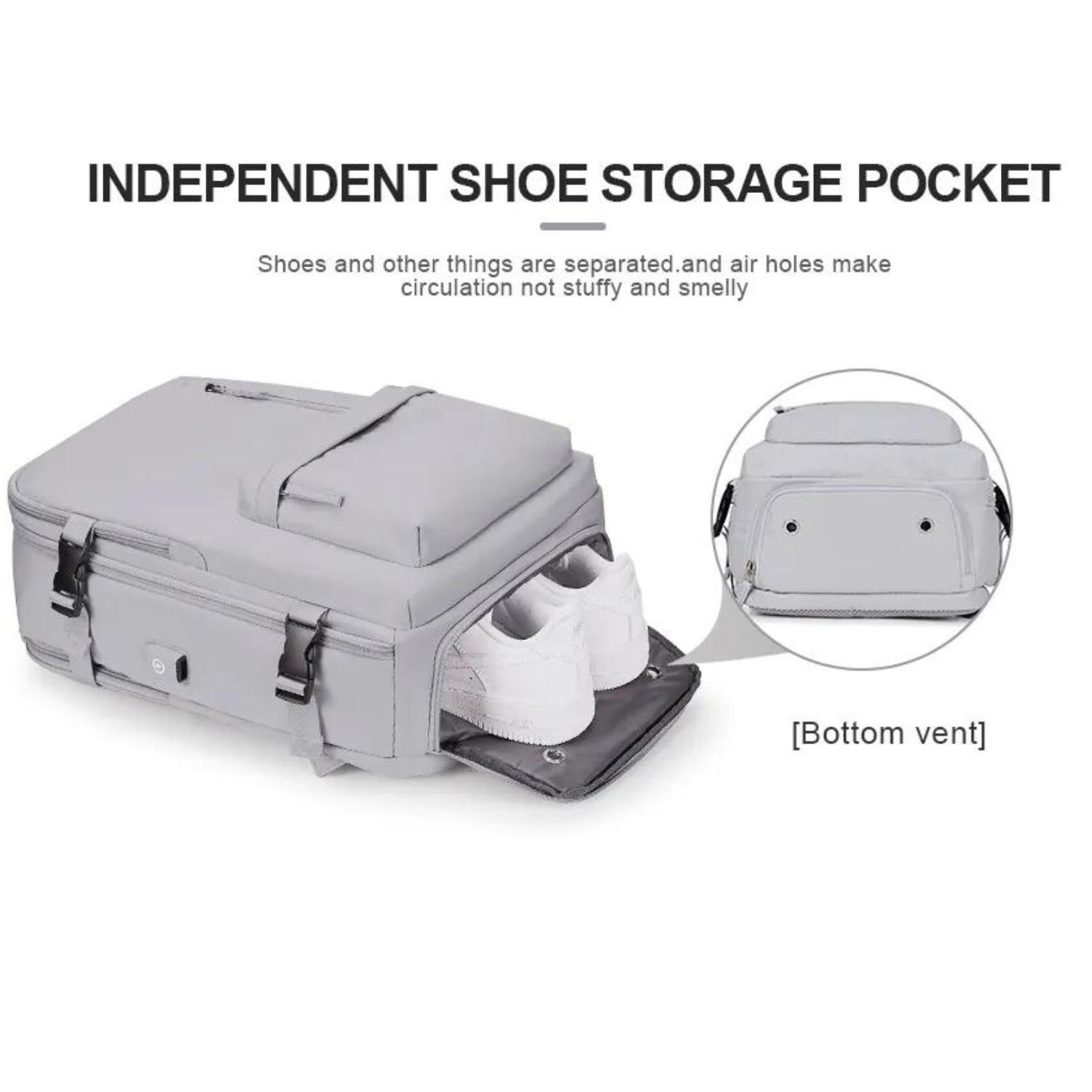 Eleganter Business-Reiserucksack mit USB-Anschluss