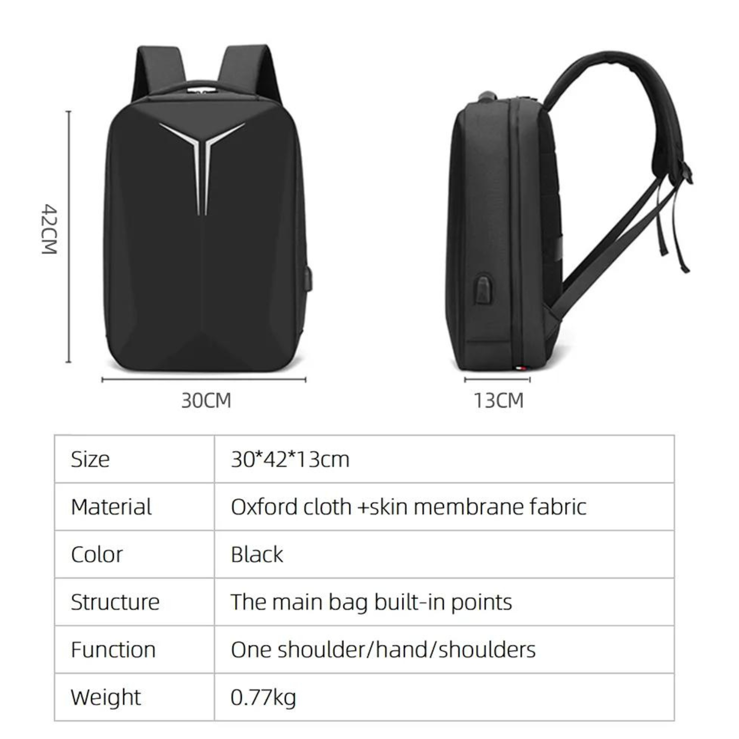TechSavvy Commuter: 15,6-Zoll-Laptop-Rucksack mit USB-Ladeanschluss