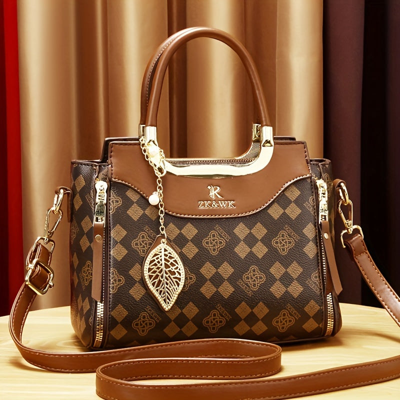 Vintage Luxury PU Leather Handbag – Elegant Retro Shoulder & Crossbody Bag for Women