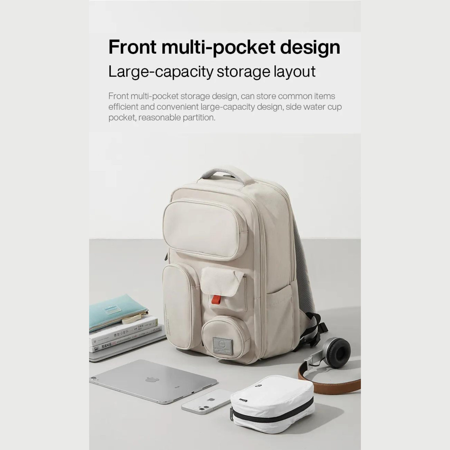 Reiserucksack mit mehreren Fächern – wasserdichte 18-Zoll-Laptoptasche