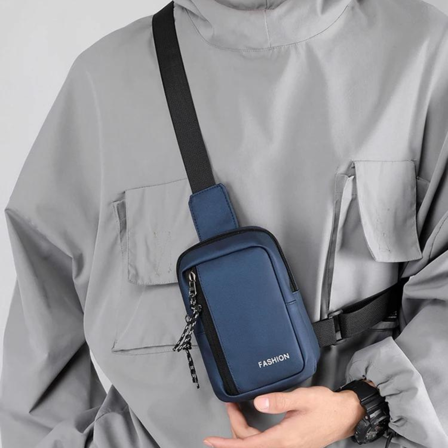 Kompakte Urban Crossbody Oxford-Tasche für Herren