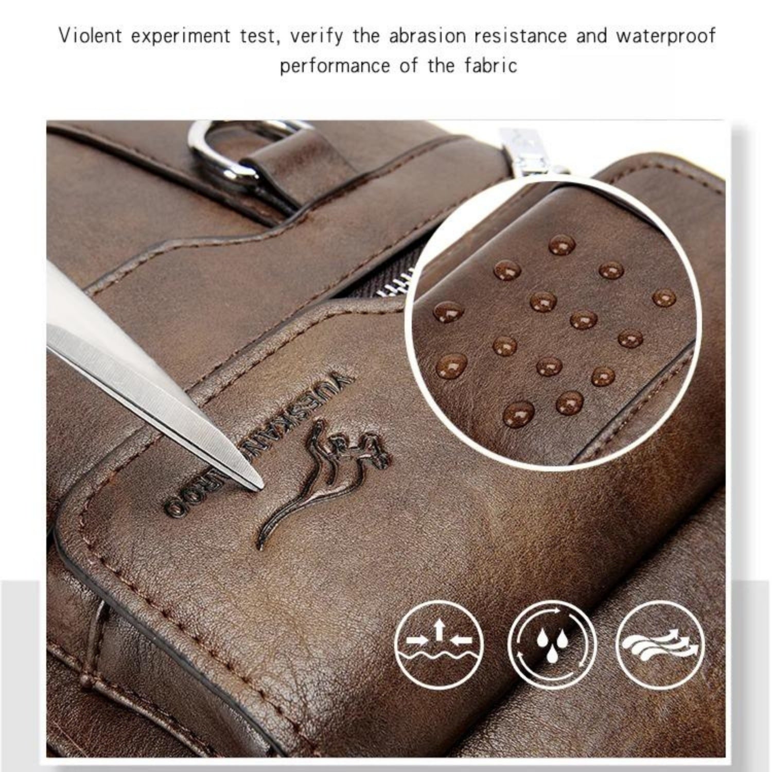 Vintage Leder Sling Bag für Herren – Vielseitige Crossbody Messenger