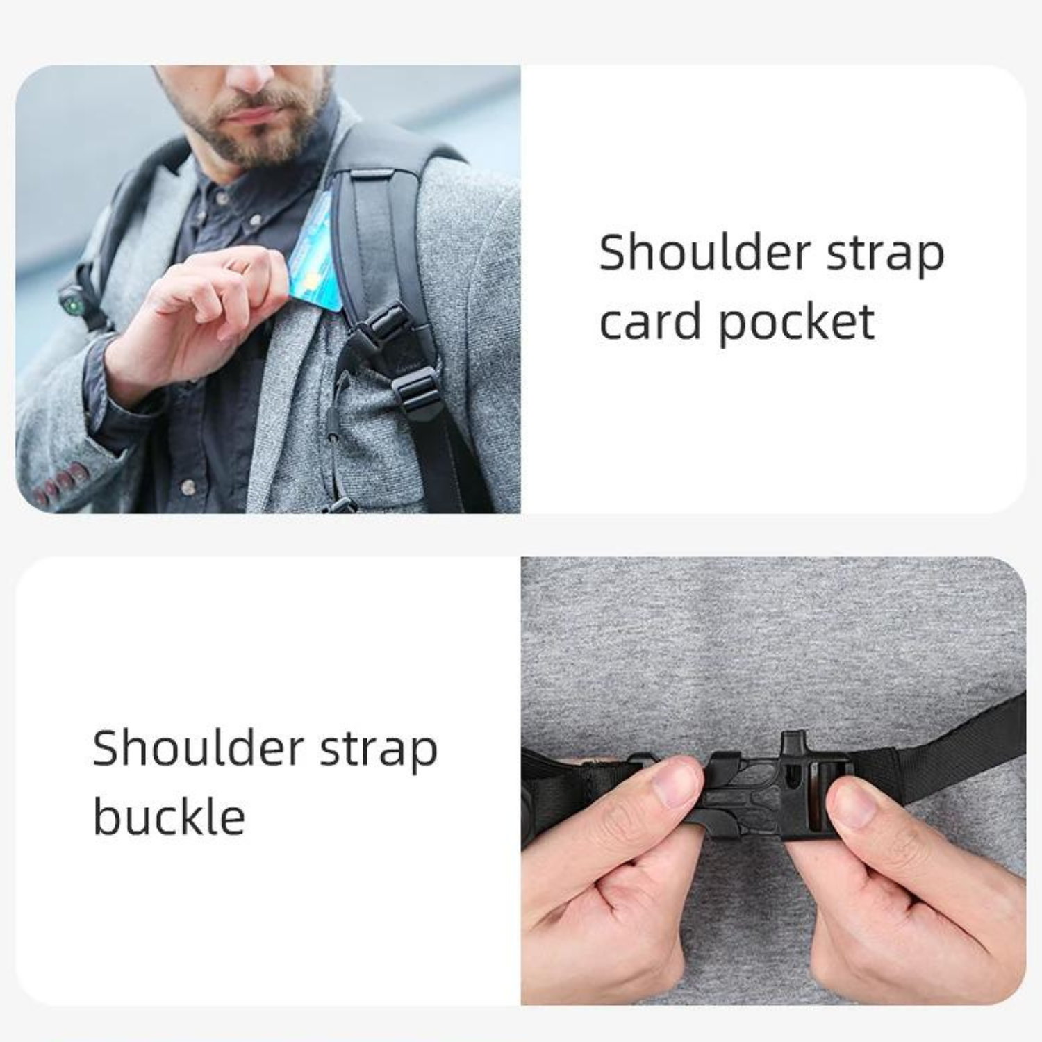 Durchdachter 17-Zoll-Laptop-Rucksack für Berufspendler