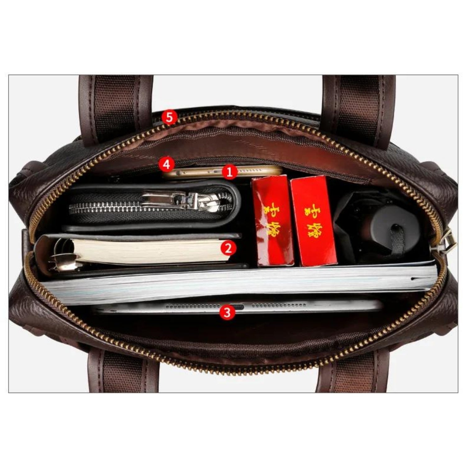 Anspruchsvolle Herren-Aktentasche aus Vintage-Leder