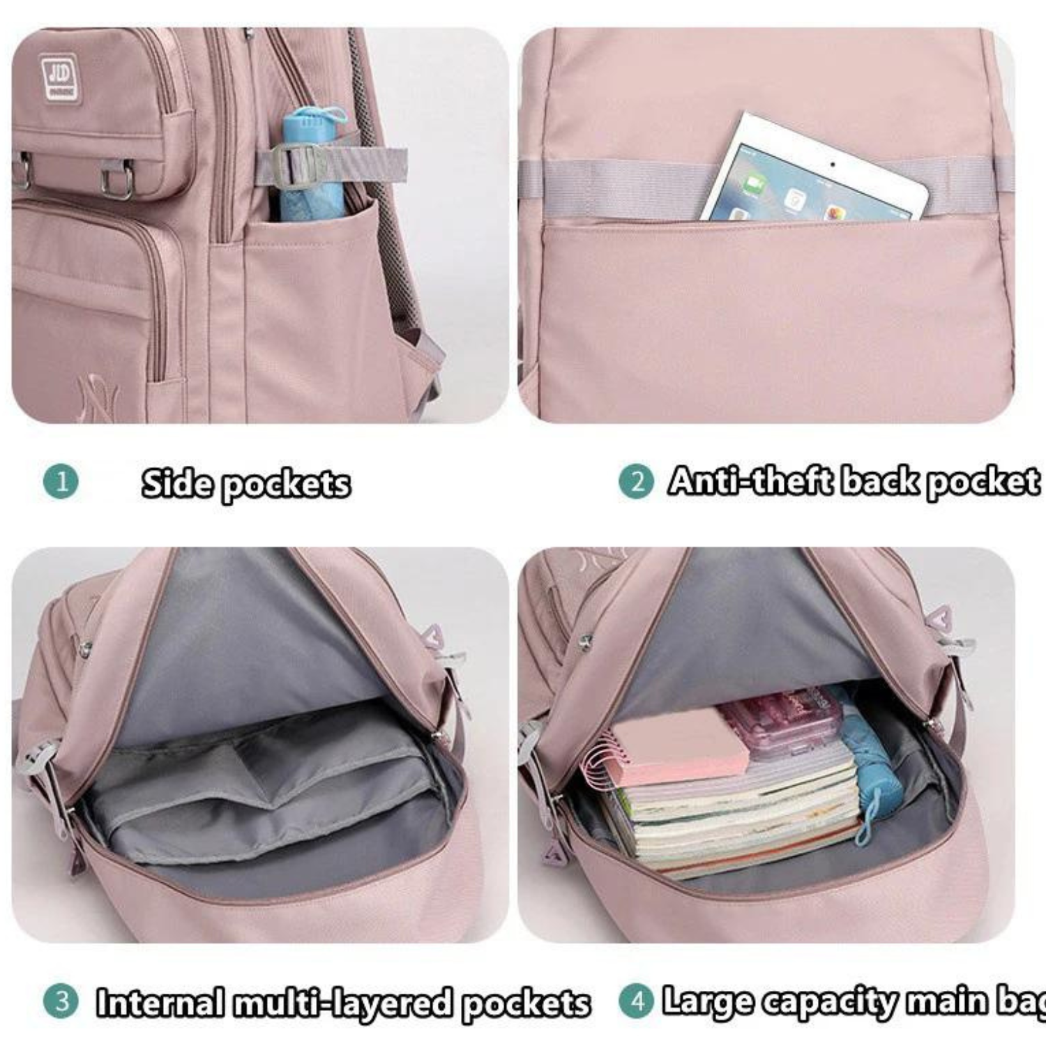 Urban Chic Rucksack mit großem Fassungsvermögen – elegant und langlebig