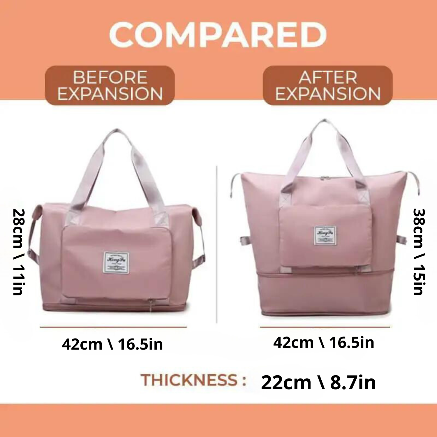 Sleek Sapphire: Mehrzweck-Reisetasche zum Zusammenklappen