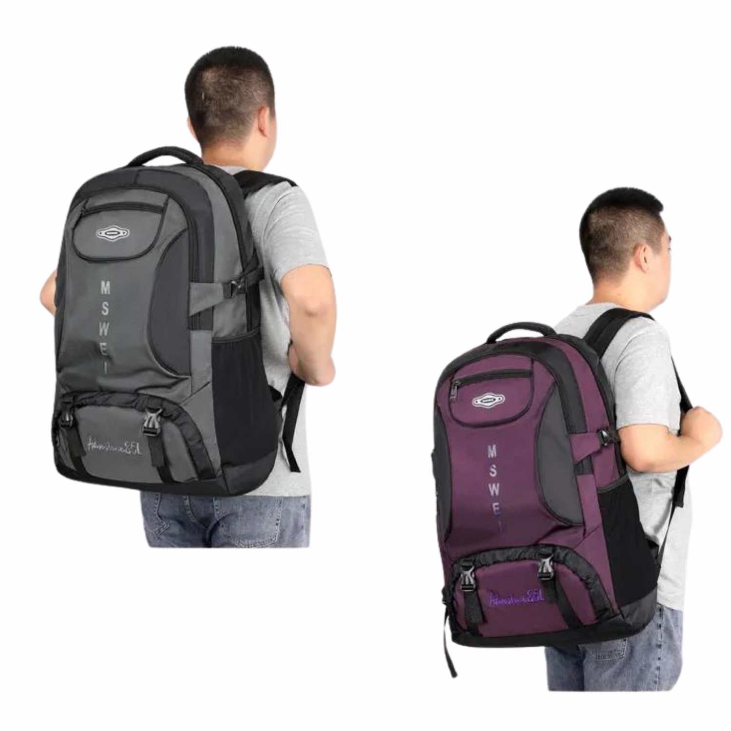 AdventureMax All-Terrain 65L Rucksack – Wasserdicht, Mehrere Taschen