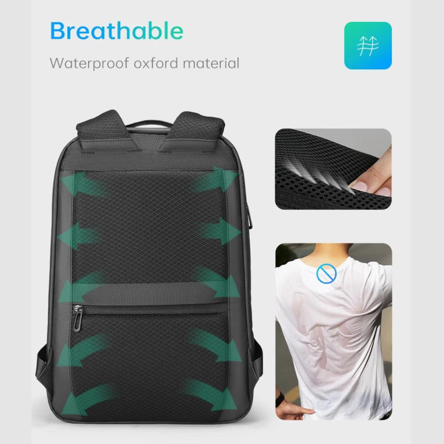 Schlanker, minimalistischer Business-Laptop-Rucksack