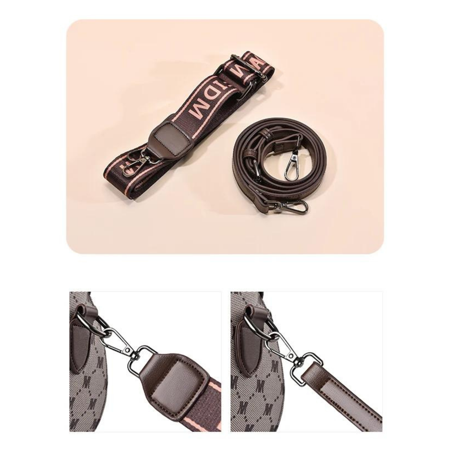 Elegante Umhängetasche mit Monogramm