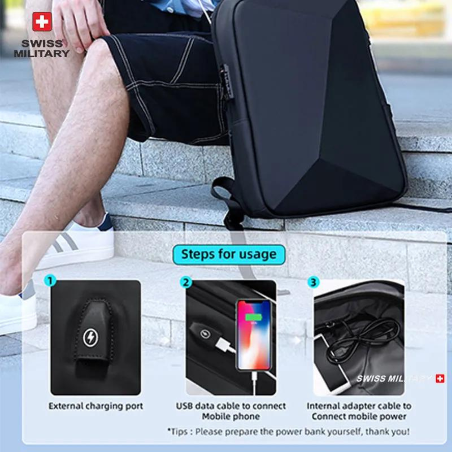 Taktischer Tech-Ready-Rucksack