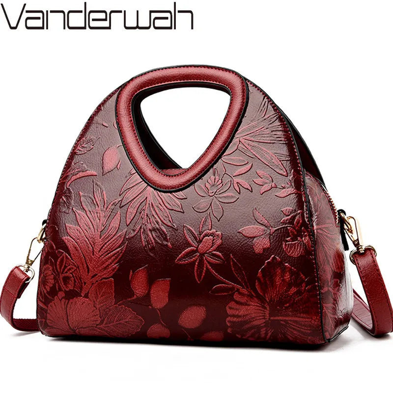 Vanderwah Handtasche: Geprägtes Design mit geräumigem Luxus