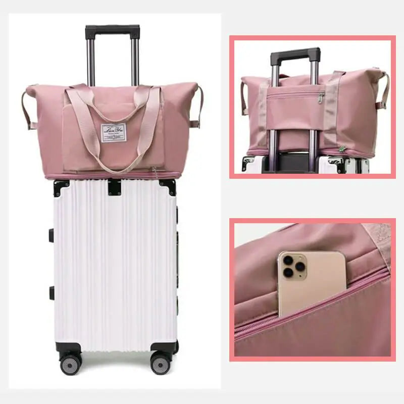 Sleek Sapphire: Mehrzweck-Reisetasche zum Zusammenklappen