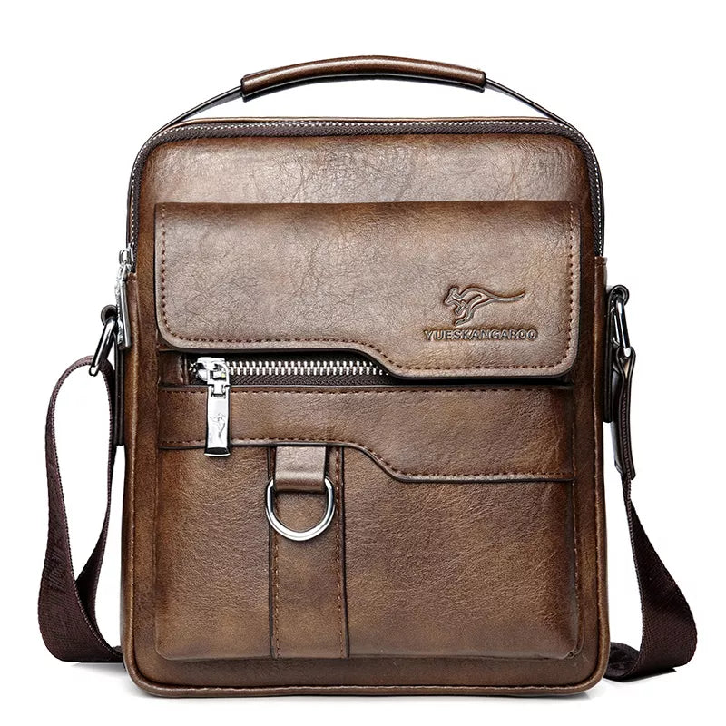 Vintage Leder Sling Bag für Herren – Vielseitige Crossbody Messenger