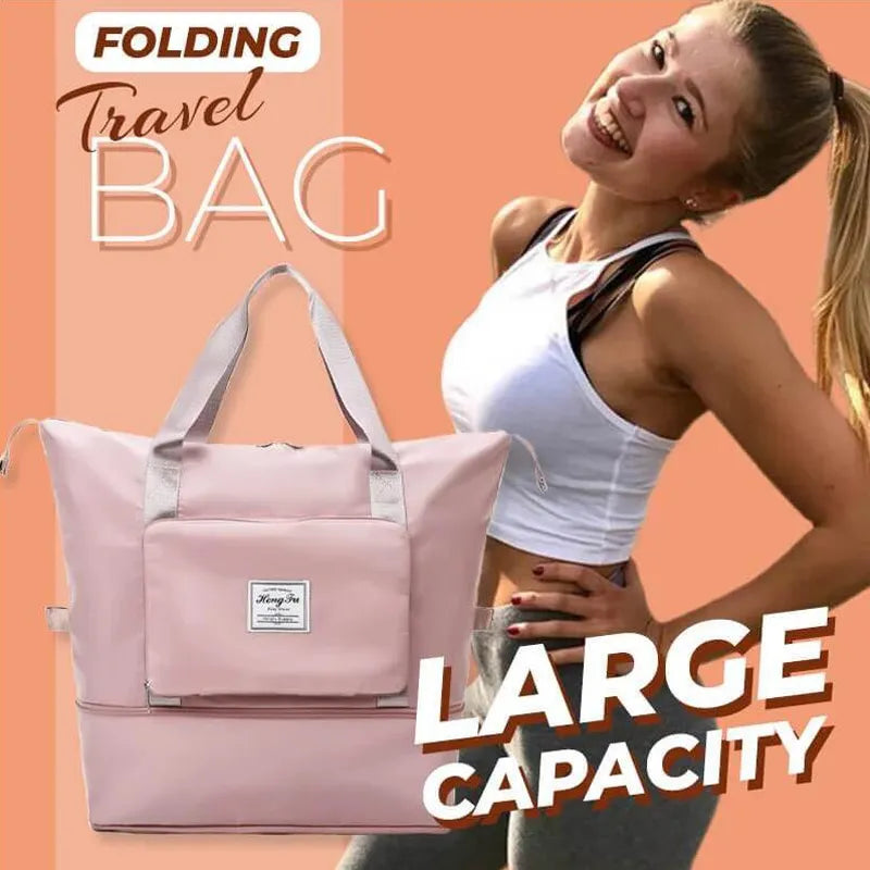 Sleek Sapphire: Mehrzweck-Reisetasche zum Zusammenklappen