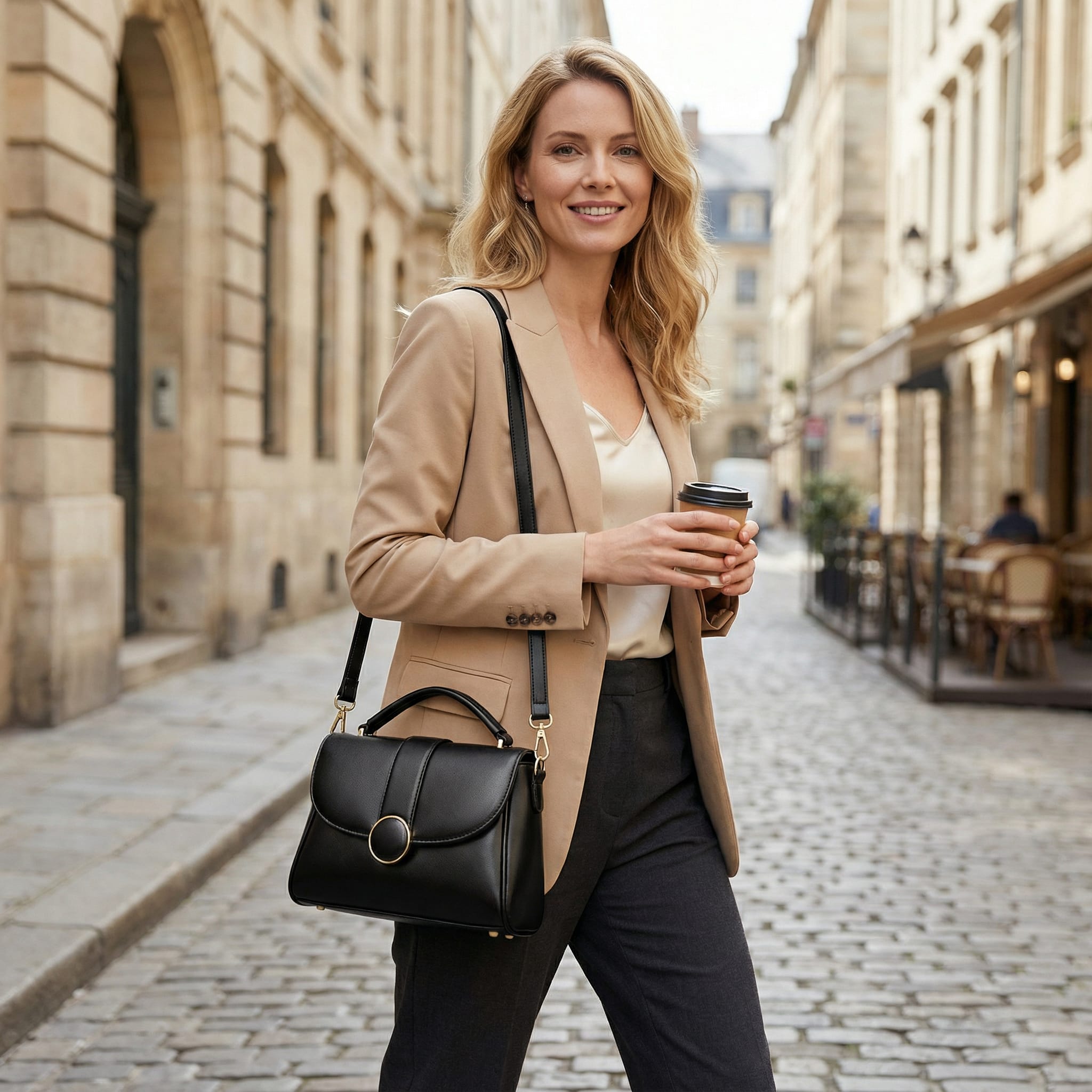 Luxury Leather Women's Handbag – Elegant Shoulder & Hand Carry Bag