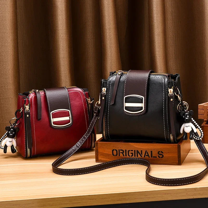 Chic Designer-Inspired Handbag with Charms