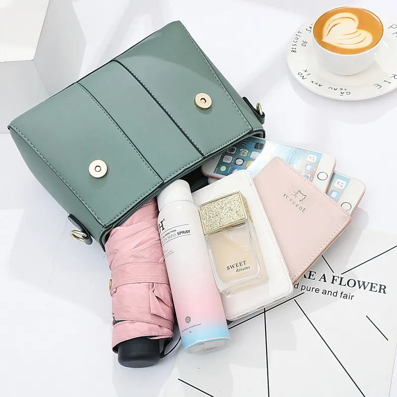 Chic City Tote - Elegante Messenger Bag aus Leder